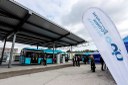 Nově otevřená plnící stanice na CNG v areálu garáží MHD v Hranečníku. 