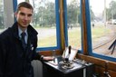 Stanoviště řidiče v Barborce.