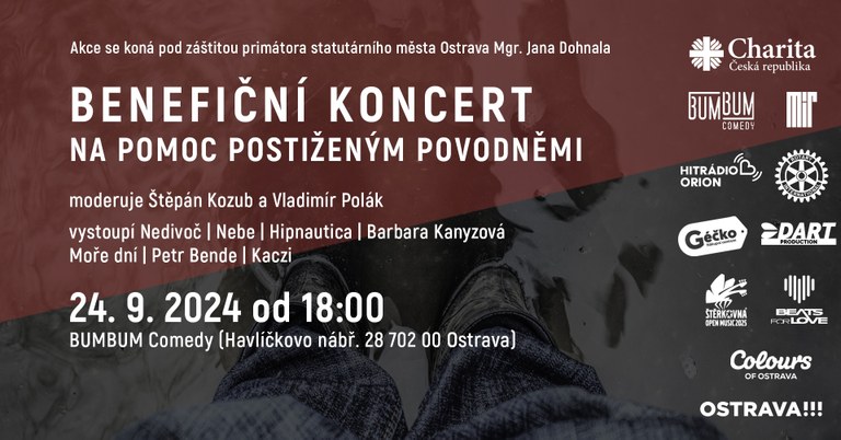 Benefiční koncert spojuje hudbu a pomoc pro oběti povodní