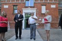 M. Štěpánek (vlevo) a P. Dlabal při otevření domu