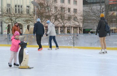 Centrum Ostravy nadále patří bruslařům