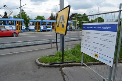 Dopravní omezení v souvislosti se stavbou Propojení ulic Pavlovovy a Plzeňské