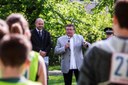 I. Hařovský (vpravo) a M. Bednář při zahájení.