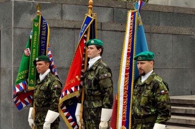 Důstojná oslava 68. výročí osvobození u Památníku Rudé armády 