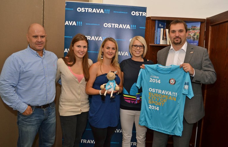 Házenkářky Poruby u náměstka primátora Martina Štěpánka 