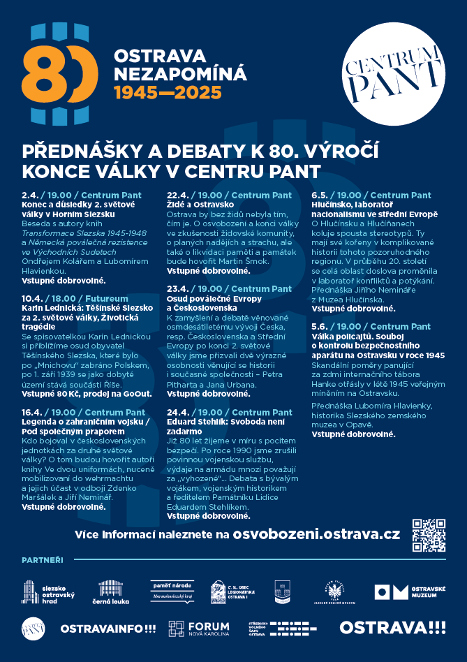 Grafická pozvánka na přednášky v Centru PANT a Futureu