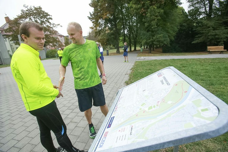Komenského sady: Nová běžecká trasa