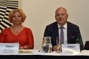 Náměstek primátora Zbyněk Pražák s ředitelkou festivalu Zlatou Holušovou. Foto: Hana Oborilová