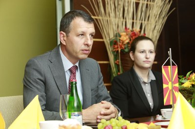 Lumír Palyza přijal velvyslance Makedonie 