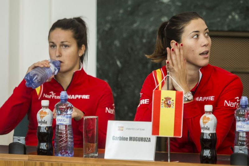 Nejlepší španělská tenistka Garbine Muguruzaová (vpravo). Foto: Jiří Zerzoň