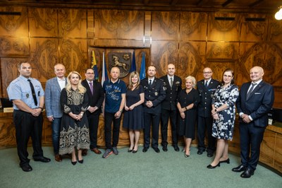 Město ocenilo trojici mužů, kteří zachránili lidský život