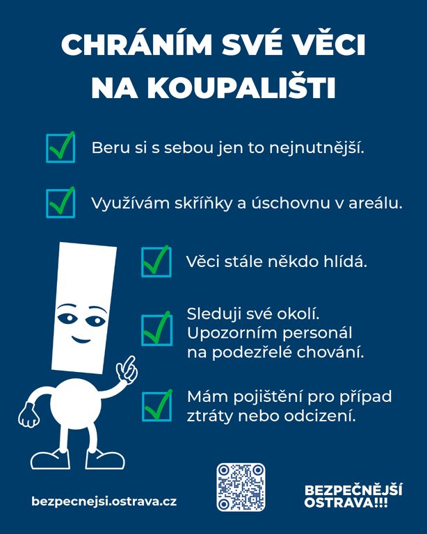 Městská preventivní kampaň Bezpečnější léto 2025 se zaměří na veřejná koupaliště