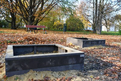 Pískoviště z recyklovaného textilu v Ostravě-Mariánských Horách