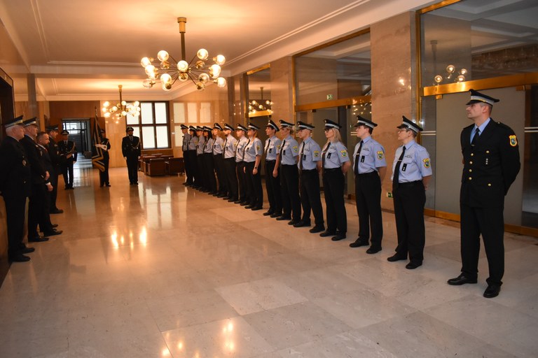 Na magistrátě složily slavnostní slib nové posily Městské policie Ostrava