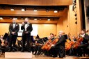 Novoroční koncert zahájil primátor Tomáš Macura společně s ředitelem filharmonie Janem Žemlou. 