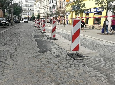 Navrácení dlažby na ulici 28. října