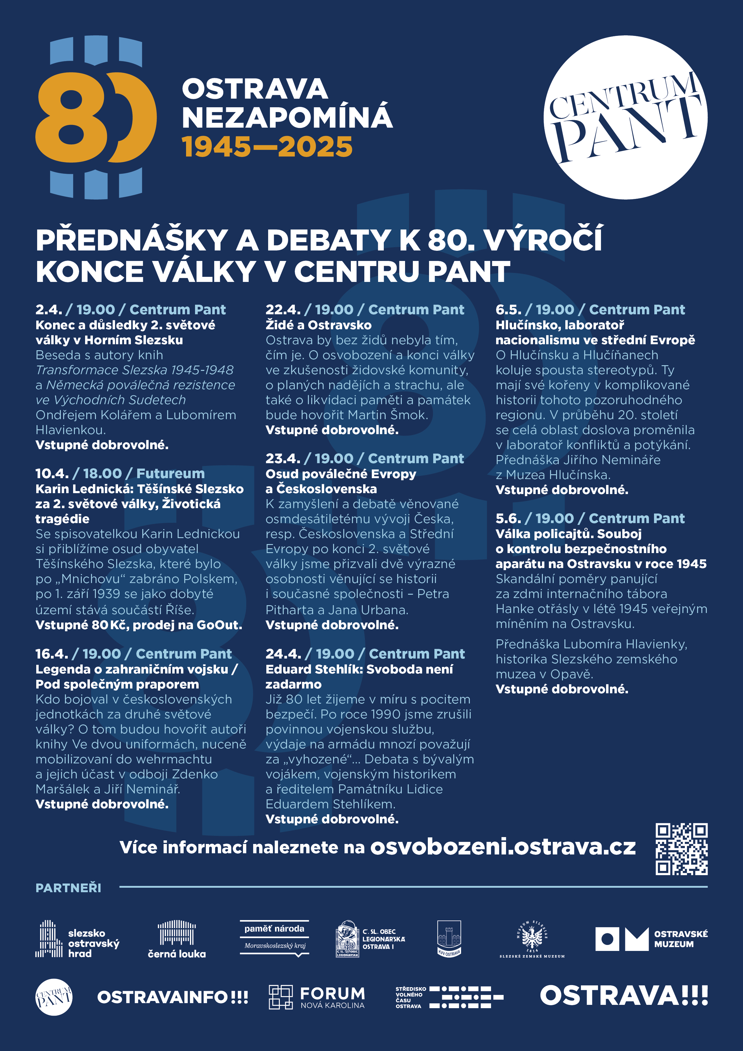Přednášky k 80. výročí konce války v Centru PANT
