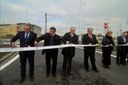 Účastnící slavnostního otevření křižovatky.