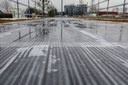 Hřiště, na němž si Ostravané  budou moci vyzkoušet curling. 