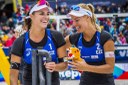 Barbora Hermannová (vlevo) a Markéta Nausch Sluková obhajují loňské prvenství.   