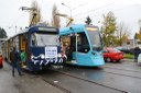 Dopravní podnik přistavil i letošní novinku - tramvaj Stadler nOVA.
