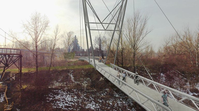 Ostravici překlene lávka podle návrhu Josefa Pleskota