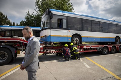 Ostravské autobusy budou pomáhat na Ukrajině