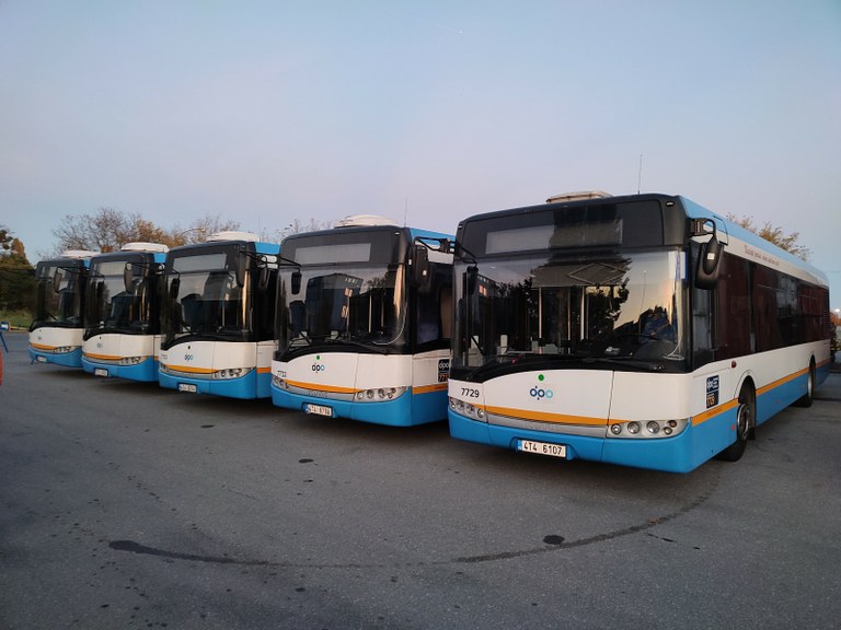 Ostravské autobusy pomáhají ve slovenských Košicích