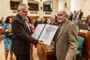 D. Madej s čestným občanem Ostravy S. Kolíbalem.