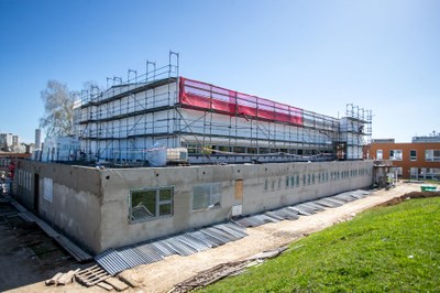 Pokračuje rekonstrukce sportovní haly v Ostravě-Pustkovci