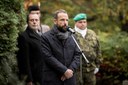 Primátor Tomáš Macura během krátkého proslovu hovořil o Masarykových myšlenkách. 