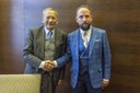 Primátor Ostravy Tomáš Macura s tehdejším primátorem Teplic Jaroslavem Kuberou. Foto Jiří Zerzoň.