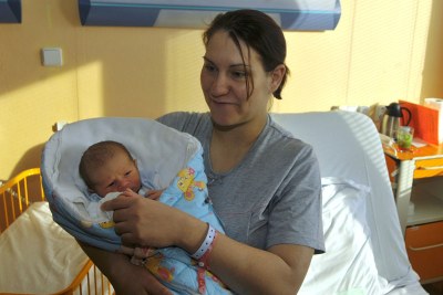 Prvním ostravským miminkem roku 2013 je chlapeček Tadeáš
