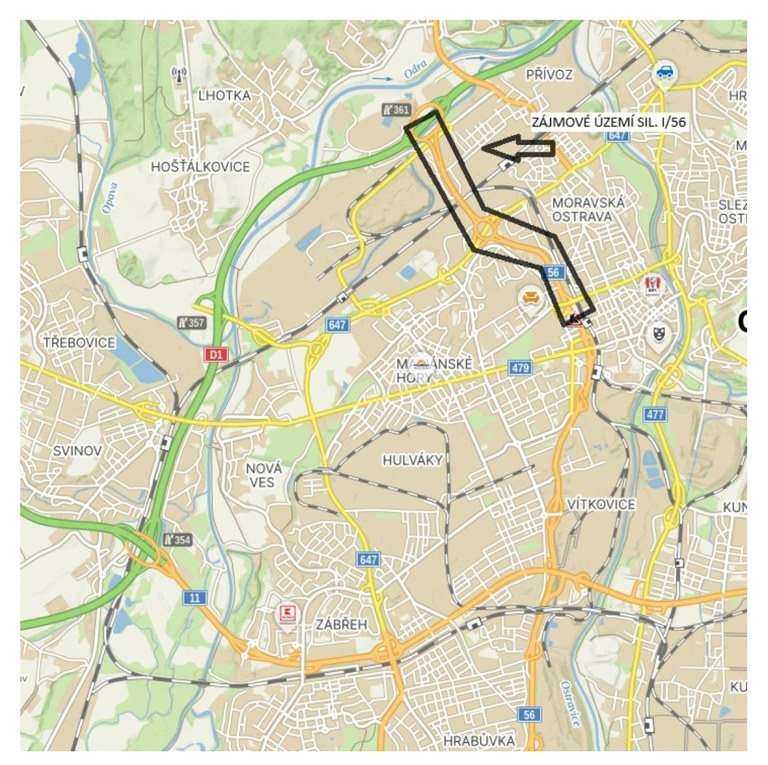 mapa oprav
