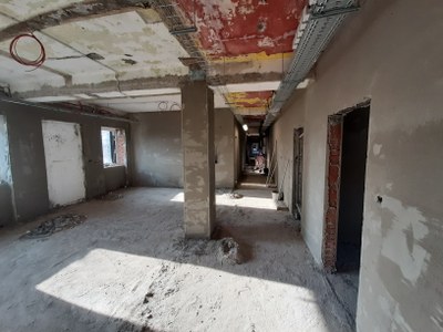 Rekonstrukce Domu kultury Poklad úspěšně pokračuje