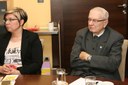 Starostka Moravské Ostravy a Přívozu Petra Bernfeldová a prof. V. Kuta.