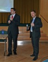 Martin Štěpánek a Jan Jařab při hodnocení semináře