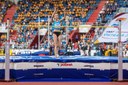 Ruská výškařka v dresu Evropy Maria Lasickeneová překonala ve výšce rovné dva metry. 
