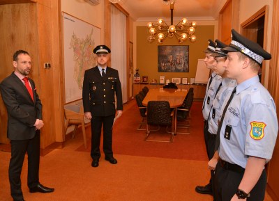 Slavnostní slib složili tři noví strážníci