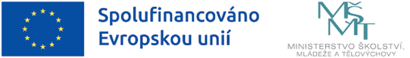 Logo spolufinancování projektu EU a MŠMT ČR
