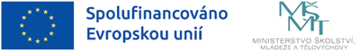 Logo spolufinancování projektu EU a MŠMT ČR