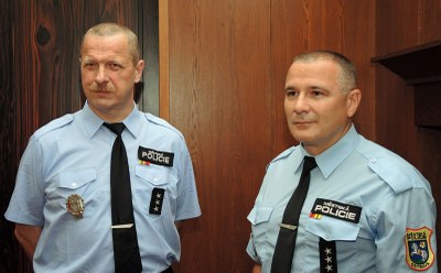 Strážníci Roman Konečný a Jaroslav Polášek zachránci života