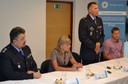 Krajský ředitel PČR T. Kužel na tiskové konferenci