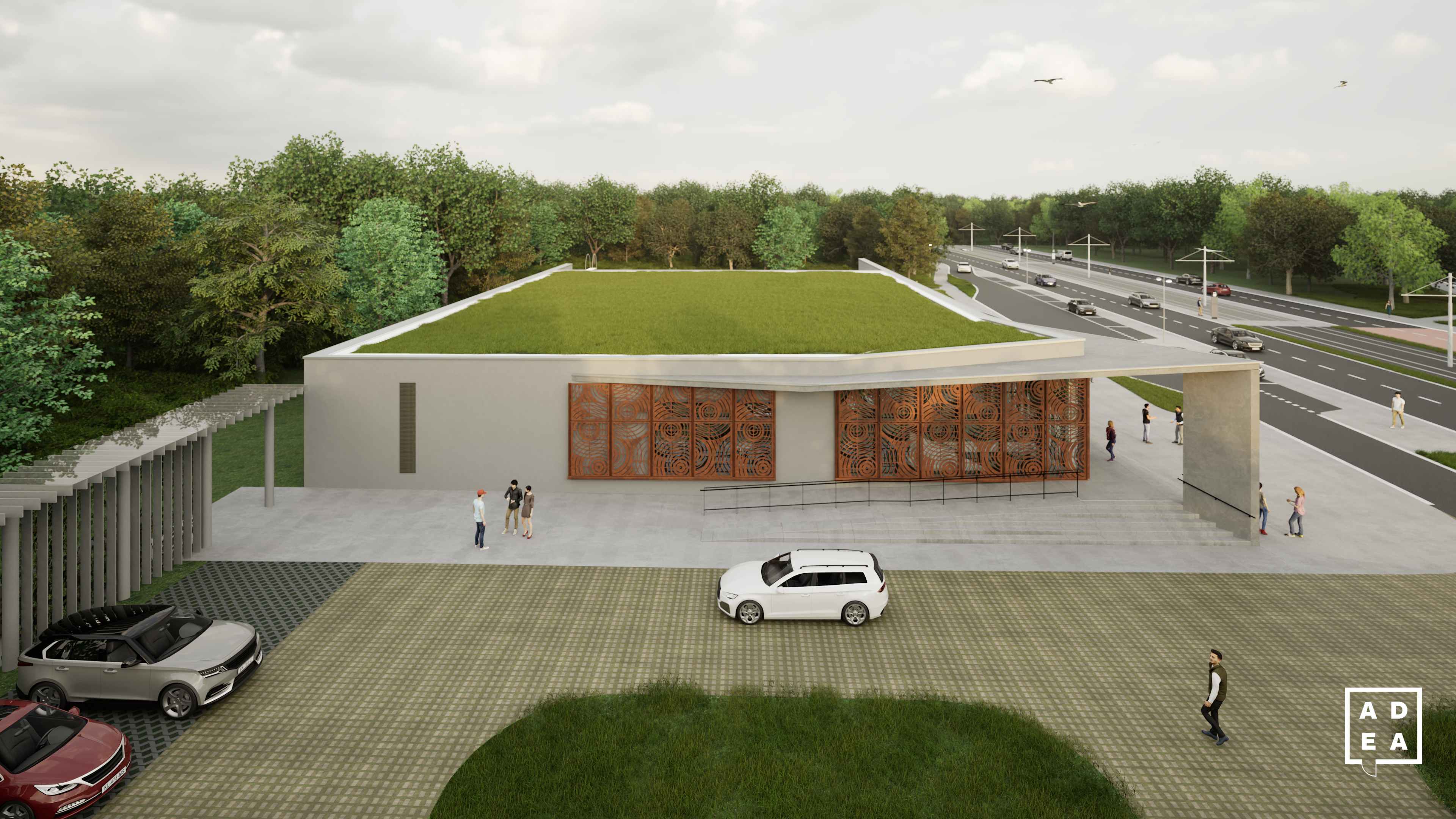 Vizualizace budoucí podoby nové střelnice. Autor: ADEA projekt