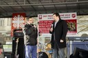 Nám. primátora M. Štěpánek (vpravo) na happeningu