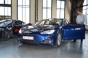 Trasu z Mnichova do Ostravy absolvoval i vůz Tesla. 