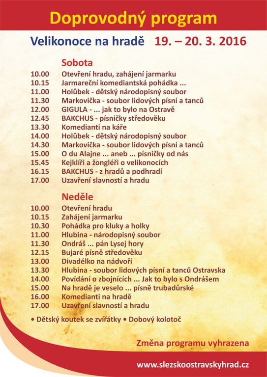 Velikonoce program