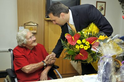 Vítkovická rodačka Ludmila Kořínková slaví sto let života