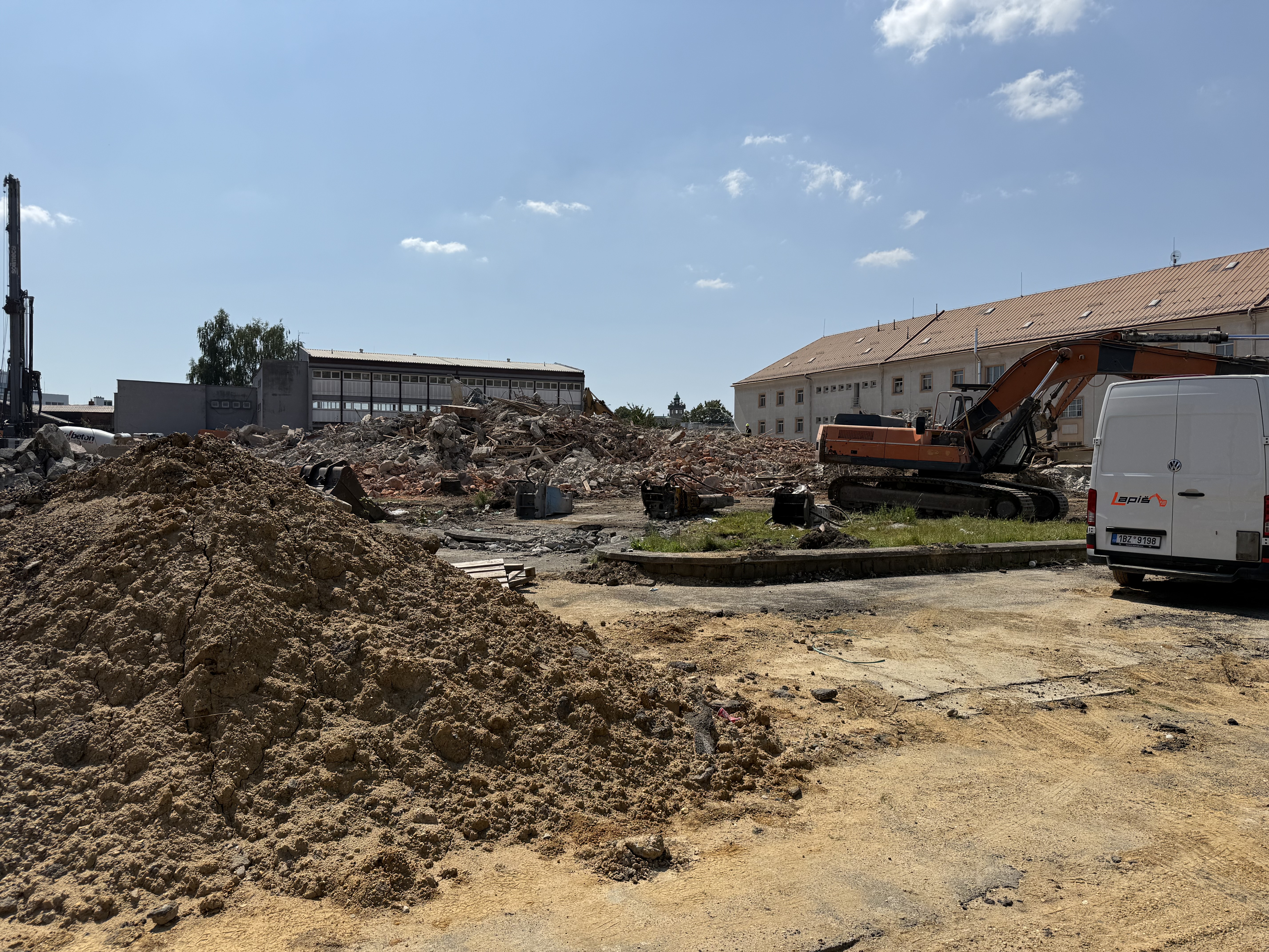 Aktuální stav demoličních prací. Foto: MMO