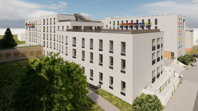 Výstavba studentských kolejí Ostravské univerzity pokročila